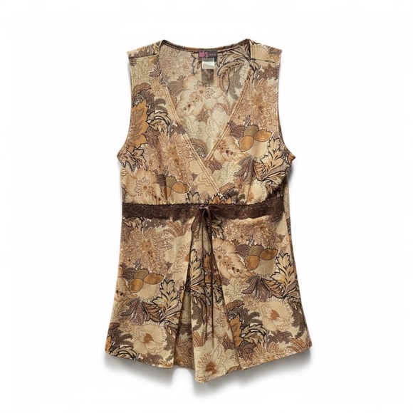 Y2K Agenda Empire Waist with Front Tie & Split Center Size M - Picture 4 of 5